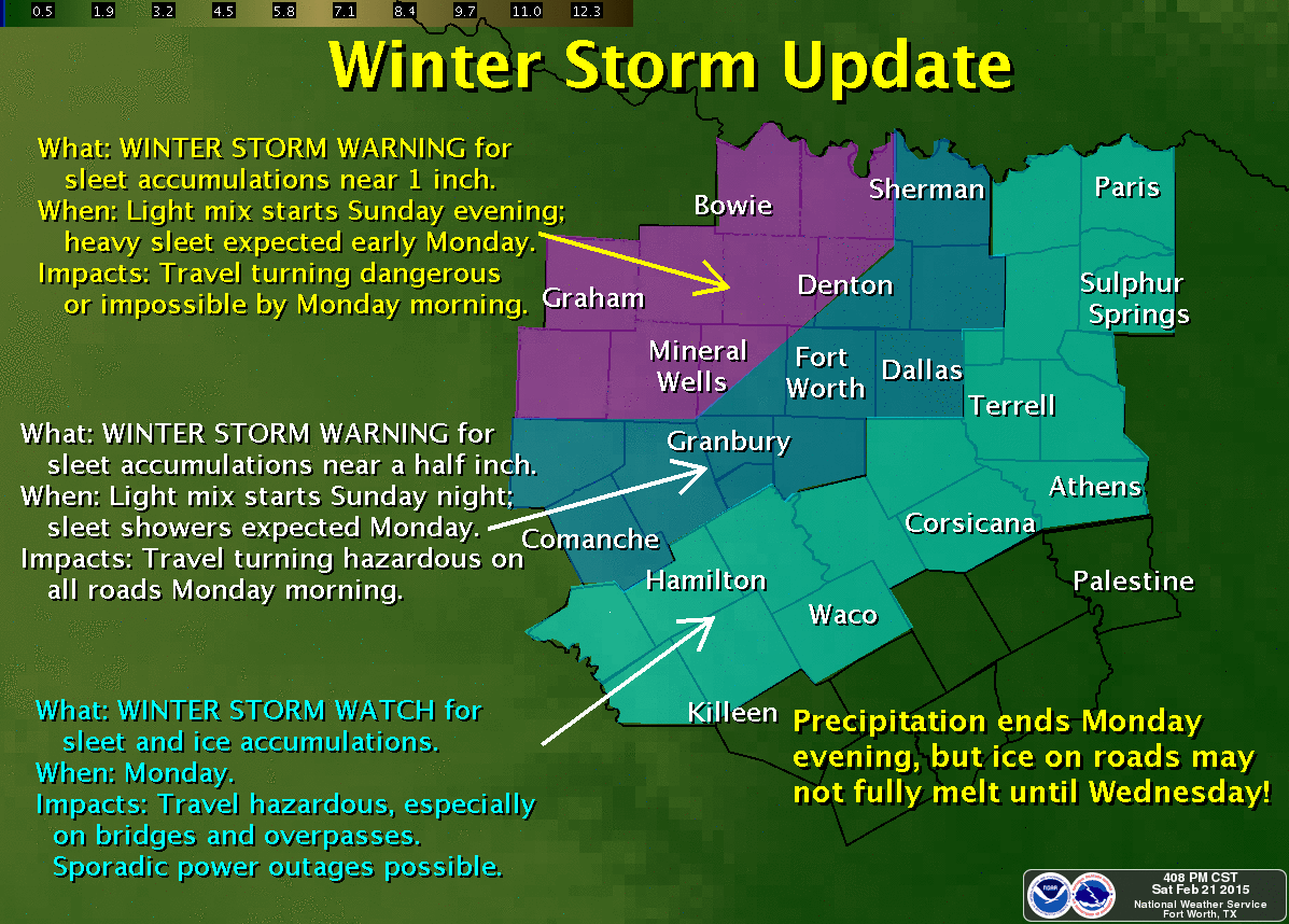 Winter Storm to bring widespread impacts to Texas