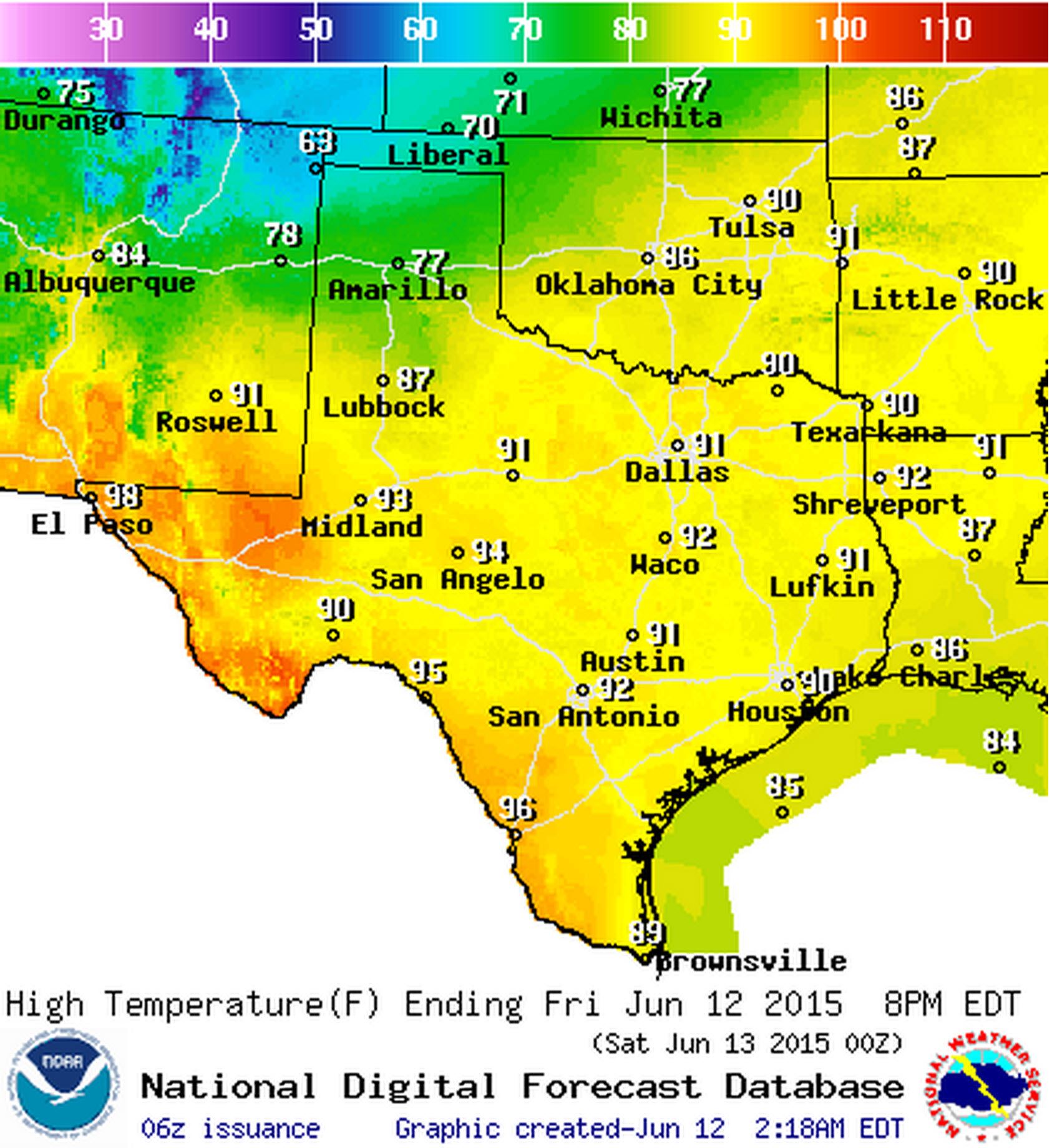 Weather Forecast Texas Map | Business Ideas 2013