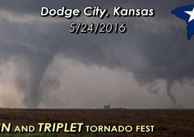May 24, 2016 • Dodge City, KS Tornadoes (HOUR LONG!)