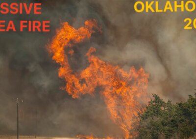 Extreme Wildfire by Seiling, Oklahoma • “Rhea Fire” April 17th, 2018