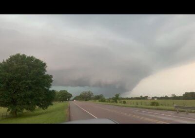 April 24, 2019 • Brief Tornado and Neat Shelf Cloud in Madisonville, TX