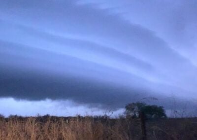 Breckenridge, Texas Nighttime Shelf Cloud! [11/6/2019]