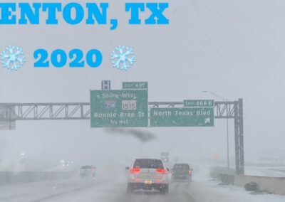 Denton, Texas Morning #Snow Storm! [1/11/2020]