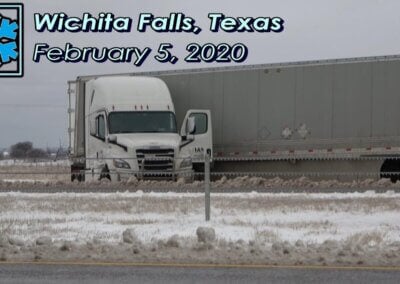 Morning #Snow Conditions, Jackknife in Wichita Falls, Texas [2/5/2020]