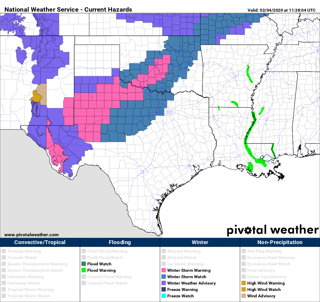 Big ‘ole Texas Snowstorm cranks up Tonight and on Wednesday; Travel will be impacted