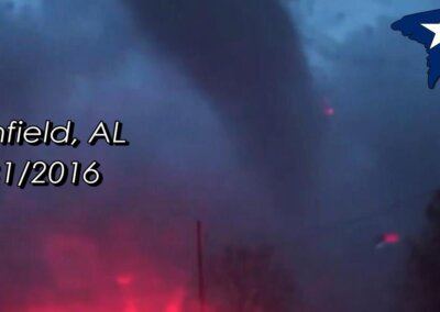 Winfield, AL Tornado Dissipates Directly Overhead! [3/31/2016]