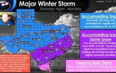 Friday Night Texas Winter Storm Forecast Update