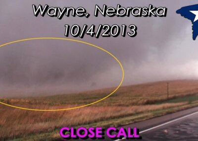 Wedge Tornado – Close Encounter in Wayne, Nebraska [10/4/2013]