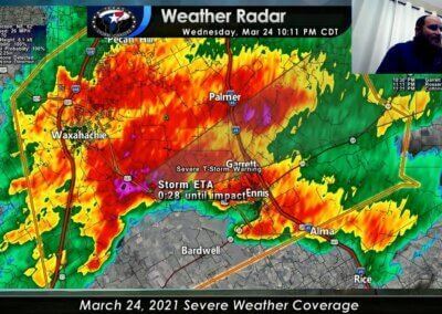 3/24/2021 LIVE Texas Tornado Coverage (Denton County) {D}