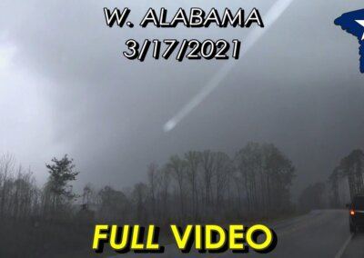 FULL Chase 3/17/2021: Lightning Hits Bridge, Big Tornado in Alabama