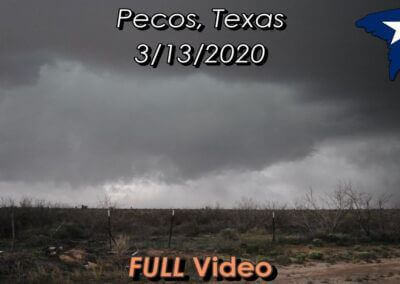 March 13, 2020 • Supercell & Tornado northwest of Pecos, TX (FULL)
