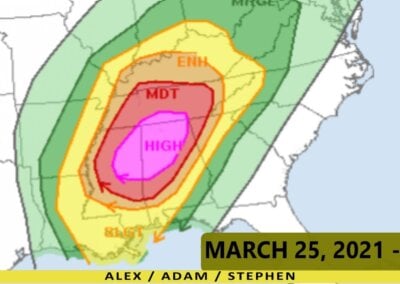 March 25, 2021 • LIVE Chase and Coverage – Alabama Tornadoes {J-S/A}