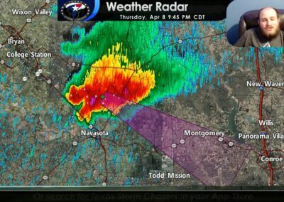 4/8/2021 LIVE Texas Tornado Warning Coverage (Bryan & College Station) {D}