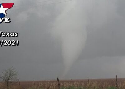 April 23, 2021 • LIVE Tornado & Large Hail near Quanah, Texas! {J}