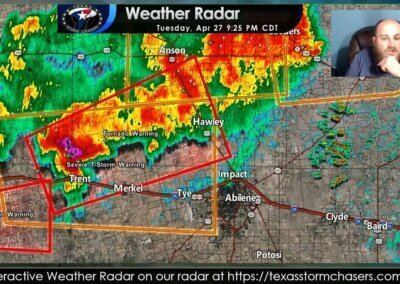 April 27, 2021 LIVE Texas Tornado Warning Coverage (Abilene) {D}