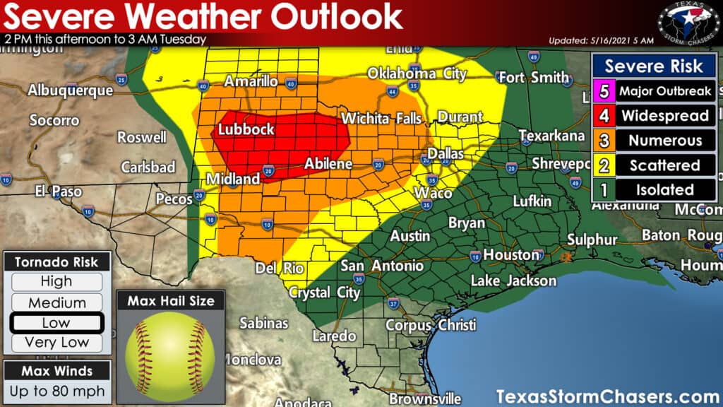 Widespread severe storms expected this afternoon and tonight western