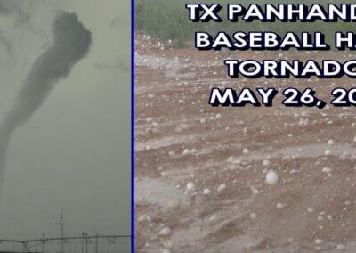 5/26/2021 • BIG HAIL Busts Windows, Brief Tornadoes in TX Panhandle!