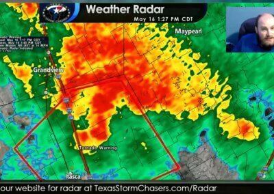 5/16/2021 LIVE Texas Tornado Coverage #2 (Maypearl & Dallas) {D}