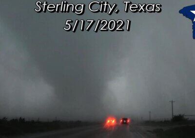 May 17, 2021 • Large Tornado and Hail near Forsan & Sterling City, TX