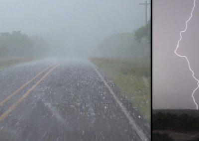 May 25, 2021 • Severe Storms with Hail and Lightning in Snyder, TX