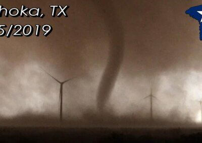May 5, 2019 • WILD West Texas Tornado in a Wind Farm!