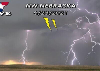 June 23, 2021 • LIVE North Nebraska Supercell and Crazy Lightning {J}