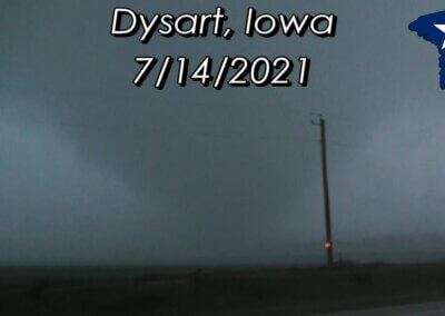 Iowa Tornado Outbreak 7/14/2021 – Close Intercept in Dysart, IA!
