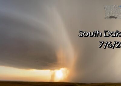 July 6, 2021 • Amazing Supercell at Sunset in South Dakota [4K]