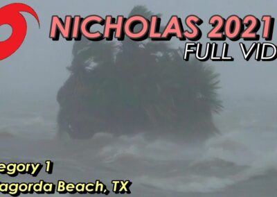 FULL Cat-1 Hurricane NICHOLAS Video from Matagorda, TX [9/13/2021]