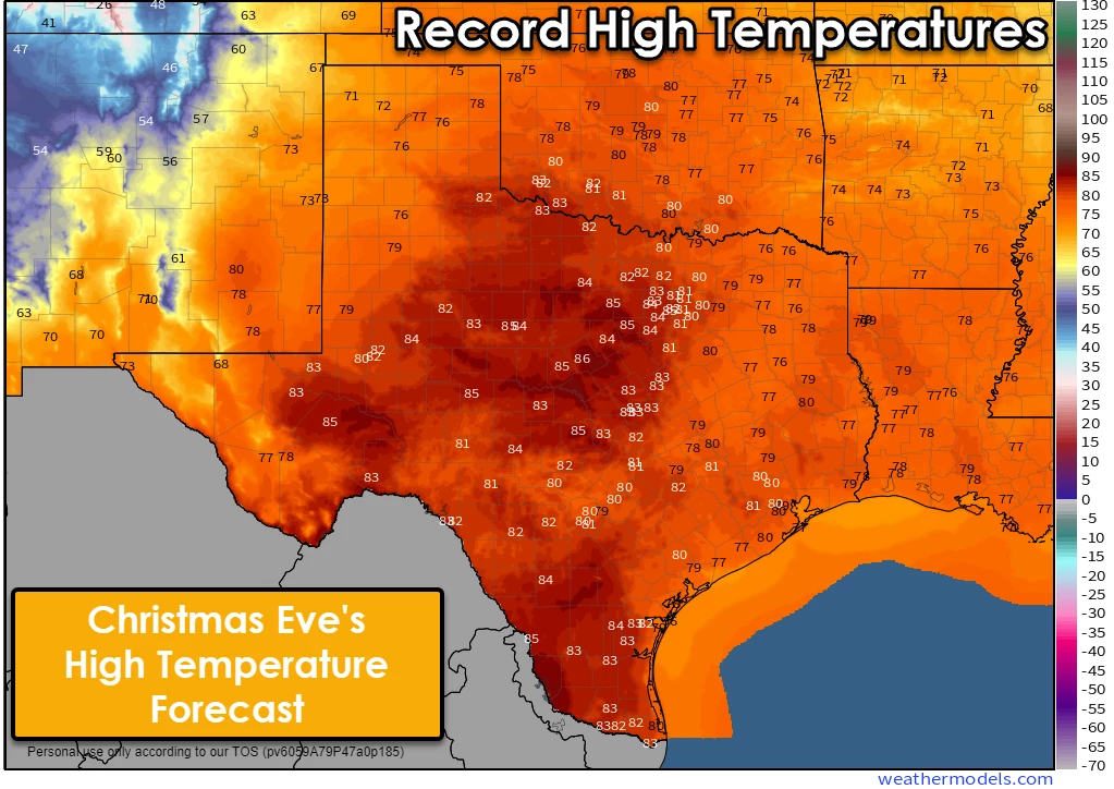 2021 Texas Christmas to be the Warmest on Record