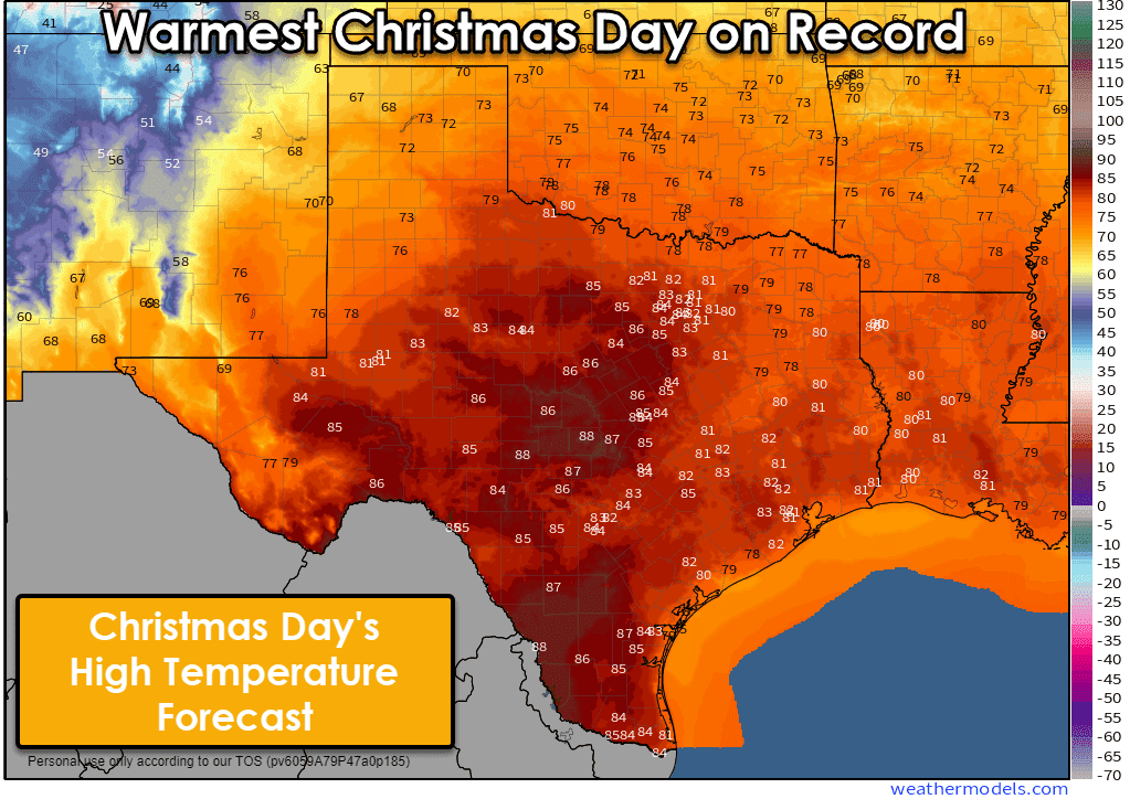 2021 Texas Christmas to be the Warmest on Record