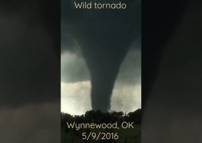Scary Tornado in Wynnewood, OK 5/9/2016