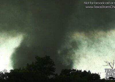 Jaw-Dropping Tornado Throws Trees – Wynnewood, Oklahoma (Remixed)