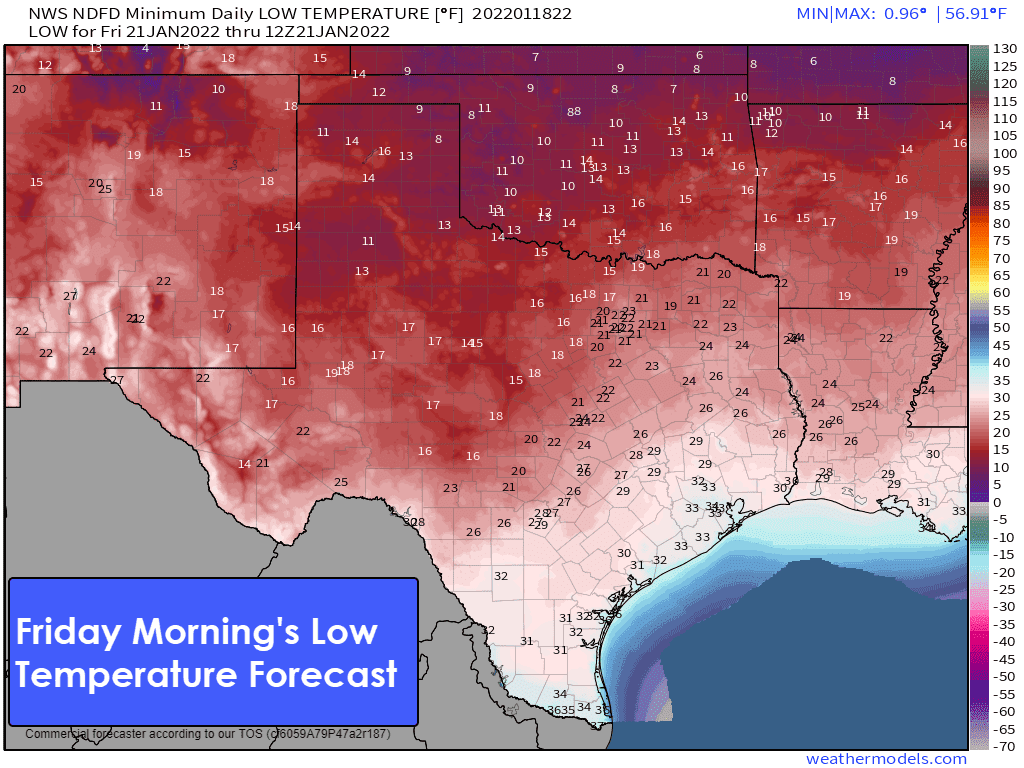 Much Colder Weather inbound to Texas; Winter Mischief Chances Thursday