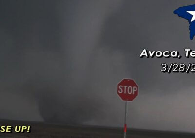 March 28, 2017 Throwback • Avoca, Texas Tornado Close Range! {S}