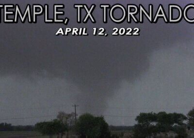 April 12, 2022 • Tornado Forms East of Temple, Texas! {S/T/AB}