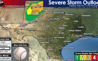 Severe storms likely Tuesday in the eastern Texas Panhandle & Rolling Plains