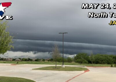 5/24/22 LIVE CAM 2 • Lewisville, Texas Incoming Shelf Cloud! {Jason}