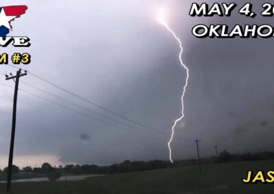 5/4/22 LIVE CAM 3 • Central Oklahoma Supercell & Night Tornado {Jason}