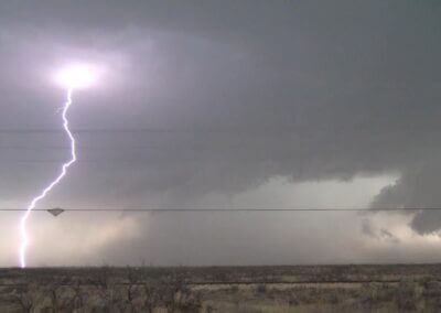 New Mexico Supercell and Frequent CG Lightning (June 1, 2022)