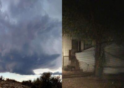 Storm Damage in Wink, TX / Supercells in Hope, NM & Kermit, TX