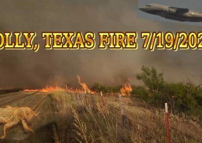 NW Texas Wildfire, Air Operations, and Grasshopper Swarm Escape!