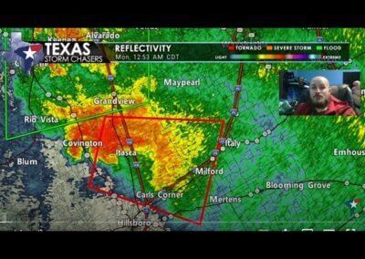 August 22, 2022 1 AM Tornado & Flooding Coverage for North Texas {D}