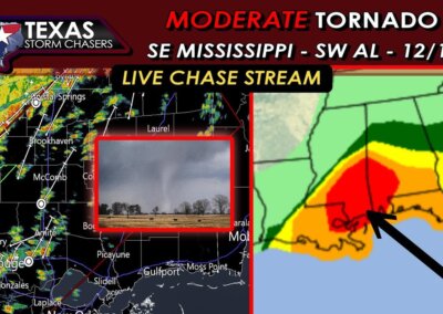 LIVE 12/14/22 • SE Mississippi Storms and Rotation {S}