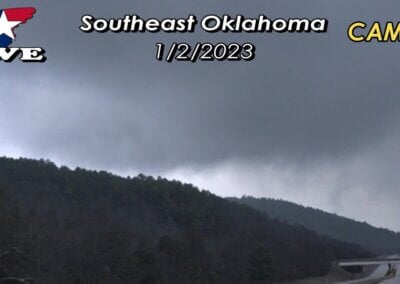 1/2/23 LIVE CAM 2 • Southeast Oklahoma Tornado Risk {JC&AB}