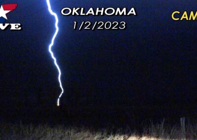 1/2/23 LIVE CAM 3 • Southeast Oklahoma Tornado Potential {S/A}