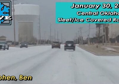 1/30/23 LIVE CAM 1 • Oklahoma City, OK Sleet Covered Roads {S}