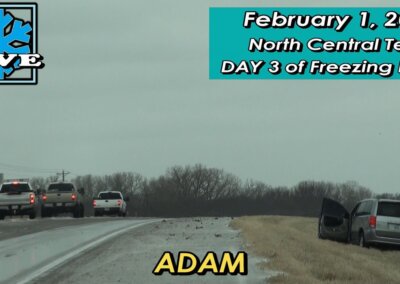 2/1/23 LIVE CAM 2 • Forth Worth, TX Area Freezing Rain Day 3 {Adam}