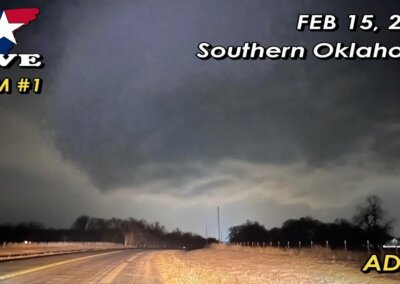 2/15/23 LIVE CAM 1 • Southern Oklahoma Evening Storms {Adam}