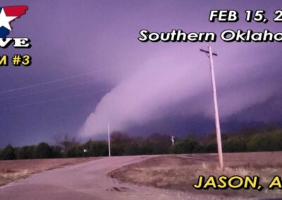 2/15/23 LIVE CAM 3 • South Oklahoma Tornado Warnings {J}